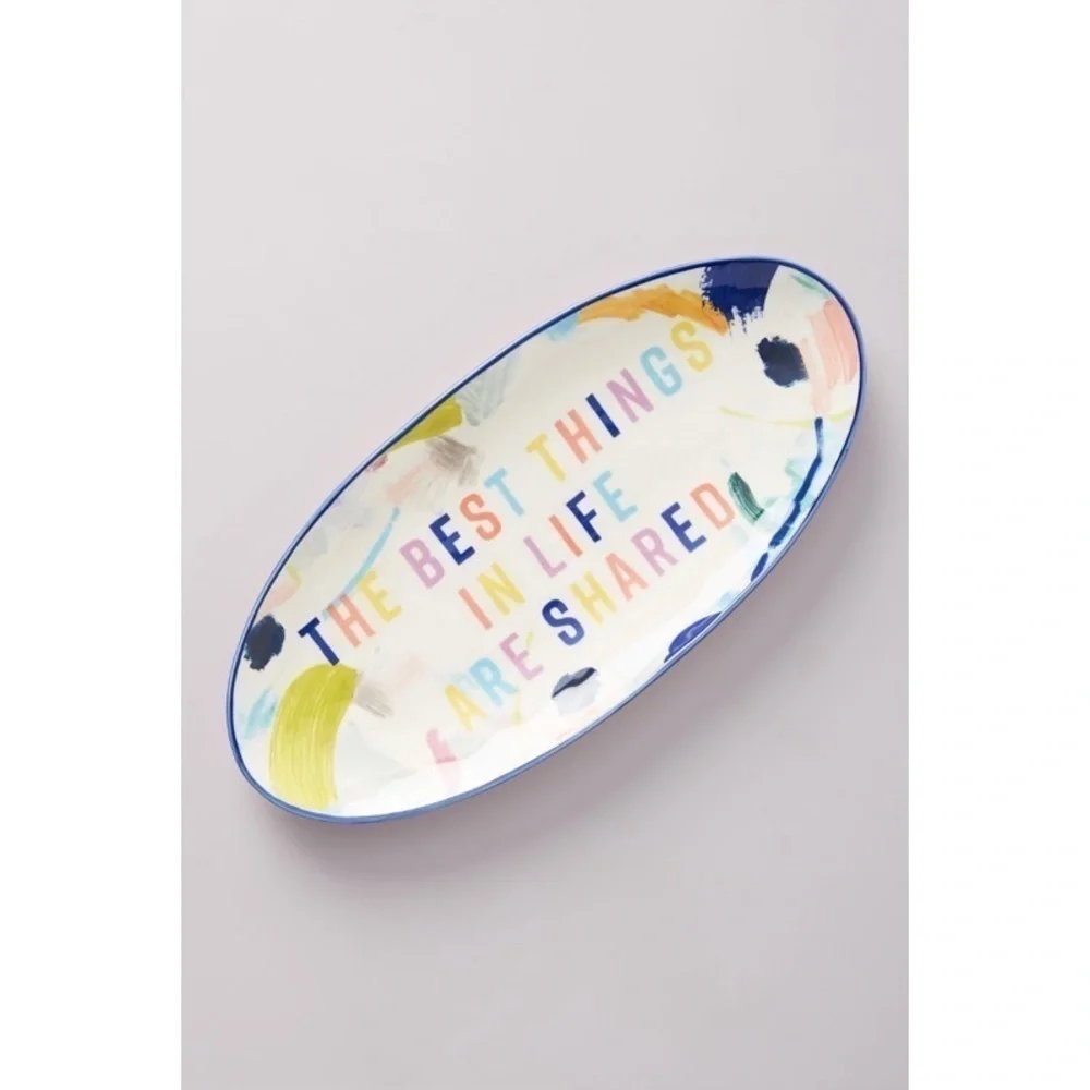 NEW ANTHROPOLOGIE ‘Best Things In Life’ Platter